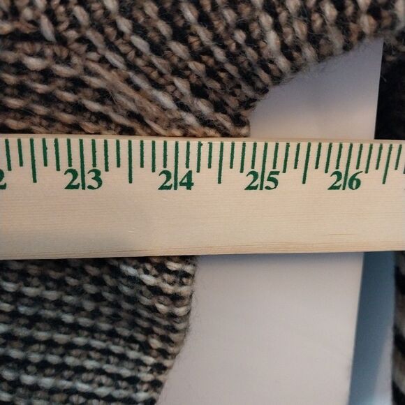 New Design 365 Horizontal Stripe Sweater Plus Sz 2X Crew Neck Fuzzy Pullover - Picture 2 of 9